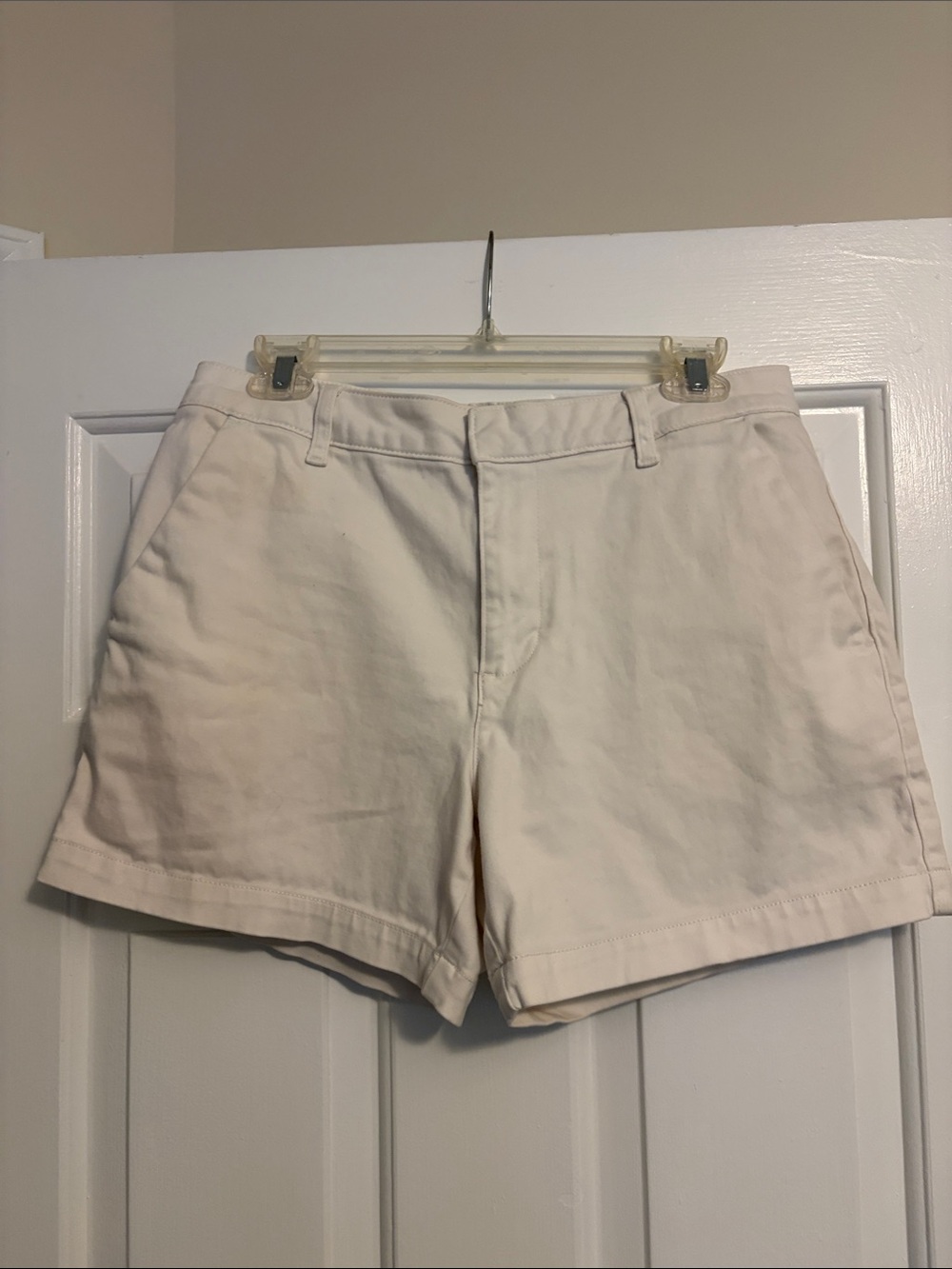 Banana Republic Cream High-Rise Shorts